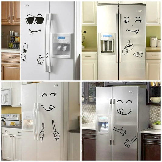 Funny Smile Face Wall Stickers